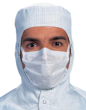 Стерильная гофрированная маска на завязках KIMTECH PURE* M3 для чистых помещений (18 см)
