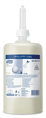 Косметическое крем-мыло для рук Tork S1 Premium 1 литр (421501/420501)