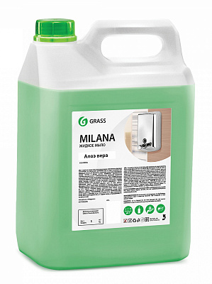 Жидкое увлажняющее крем-мыло Grass "Milana алоэ вера" 5 литров