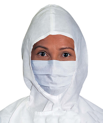 Нестерильная гофрированная маска на резинках KIMTECH PURE* M3 для чистых помещений (18 см)