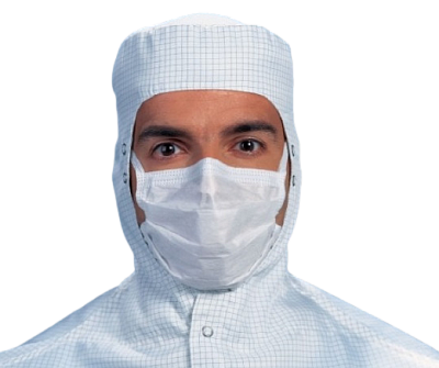 Стерильная гофрированная маска на завязках KIMTECH PURE* M3 для чистых помещений (23 см)