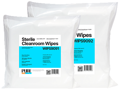 Стерильные салфетки Puretech® WIPS для чистых помещений